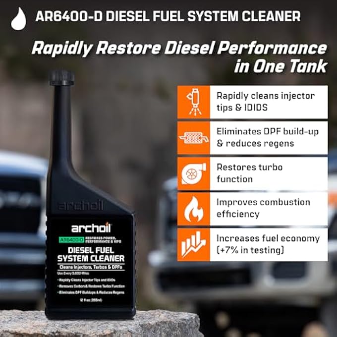 Archoil ULTIMATE DIESEL KIT - AR9100 FRICTION MODIFIER (16OZ) + AR6500 DIESEL TREATMENT (40OZ) + AR6400-D DIESEL FUEL SYSTEM CLEANER (12OZ) - Image 2